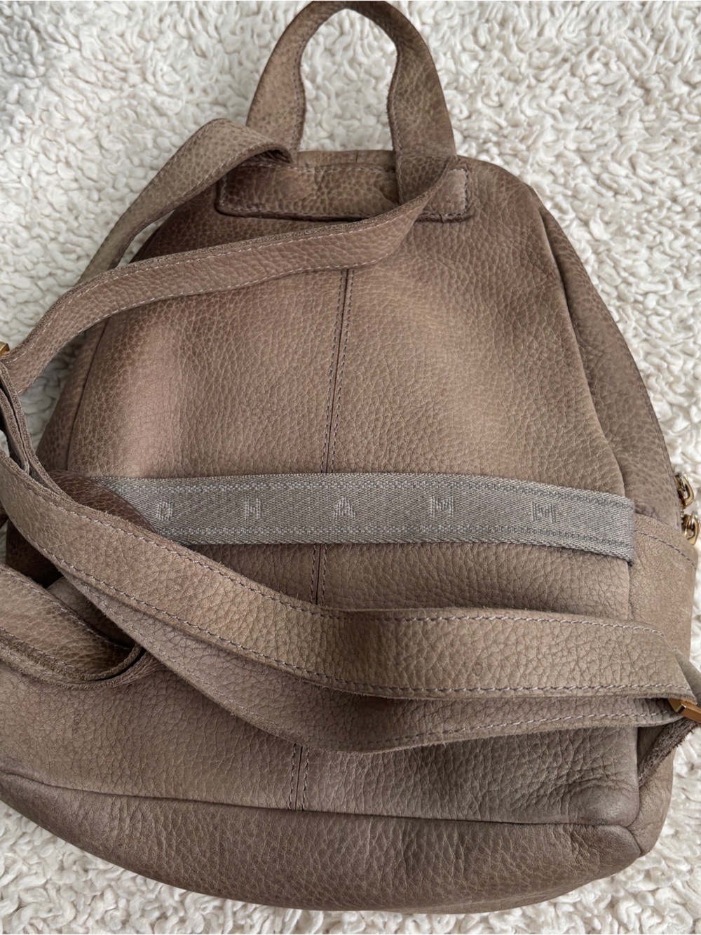 Hammitt Hunter Pebbled Leather Backpack with Gold Hardware - Picture 7 of 16